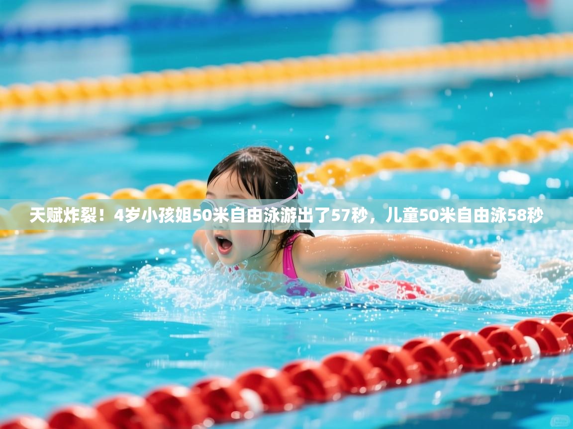 2025米兰体育官方有实力天赋炸裂!4岁小孩姐50米自由泳游出了57秒,儿童50米自由泳58秒 第4张